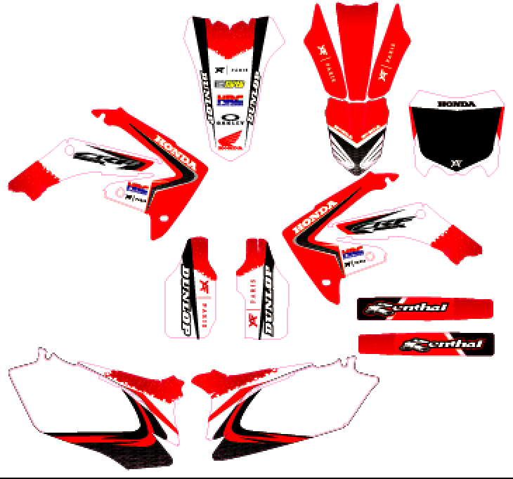 Kit Déco CRFBEE Mx_Vecto_YafSup