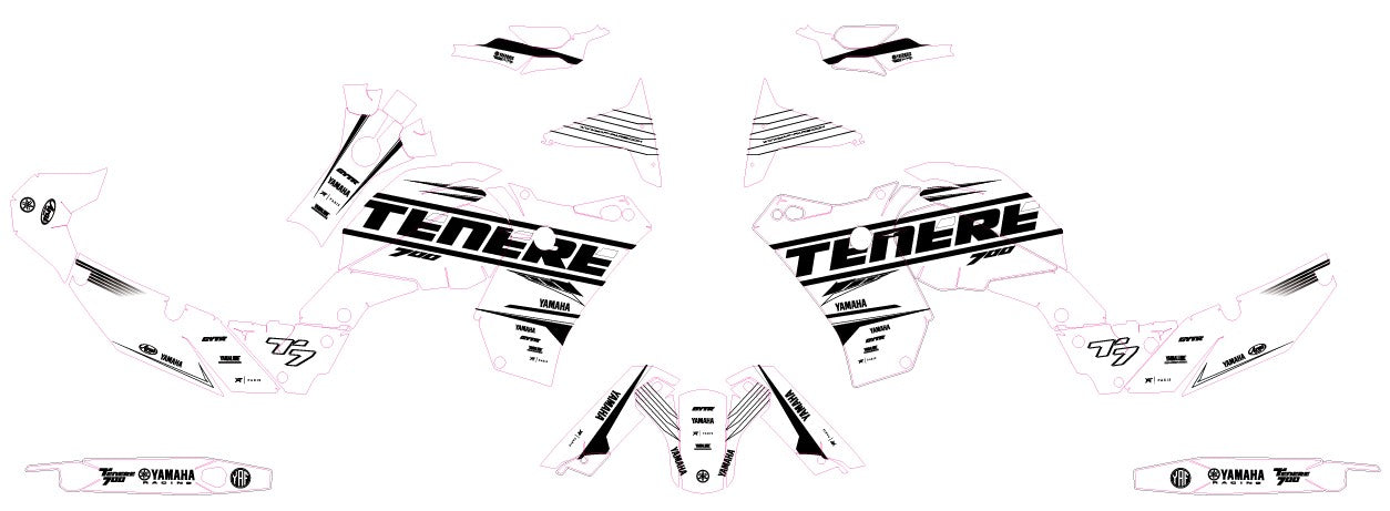 TENERE 700 - Black & White YAMAHA T7